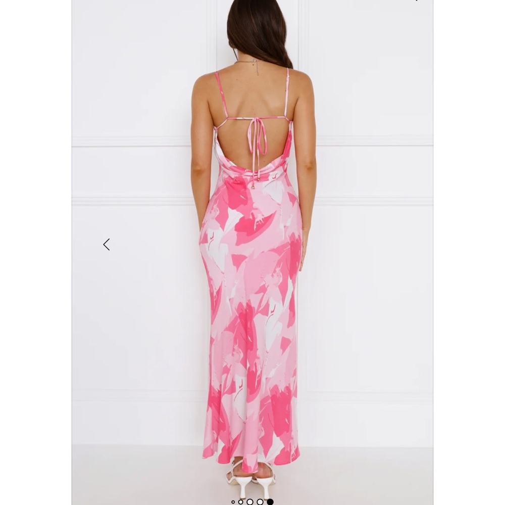 Hello Molly NWT SOFT MUSIC MAXI DRESS PINK - Picture 4 of 5
